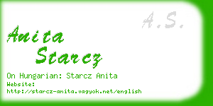 anita starcz business card